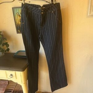 Rock and Roll denim striped pants